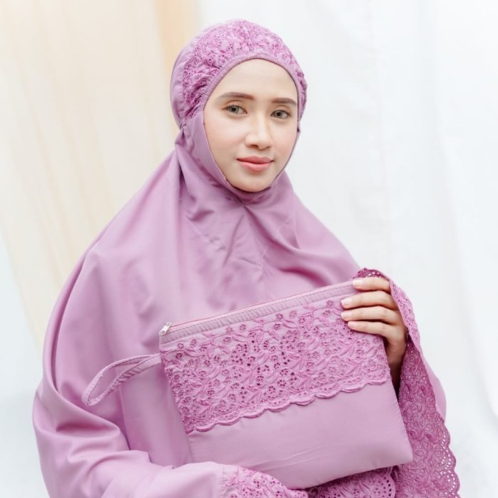 COD mukena khadijah dewasa bordir original katun