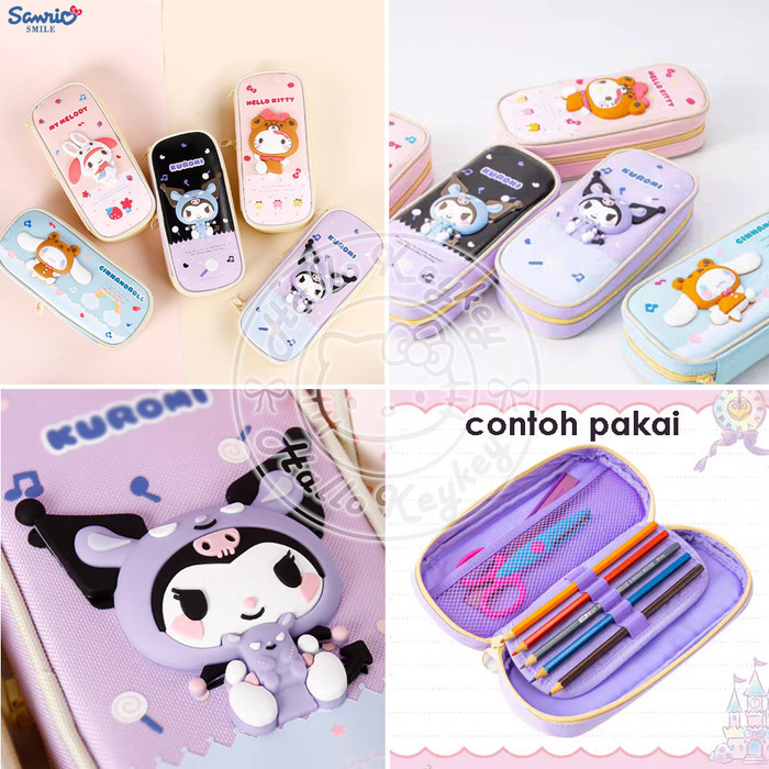 

Tempat Pensil Kitty Melody Kuromi Cinnamorol Original Sanrio