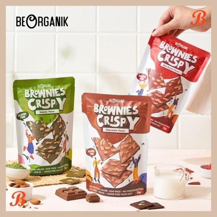 

| ORB | BROWNIES CRISPY BEORGANIK (VEGAN & GLUTEN FREE) MATCHA - 75GR