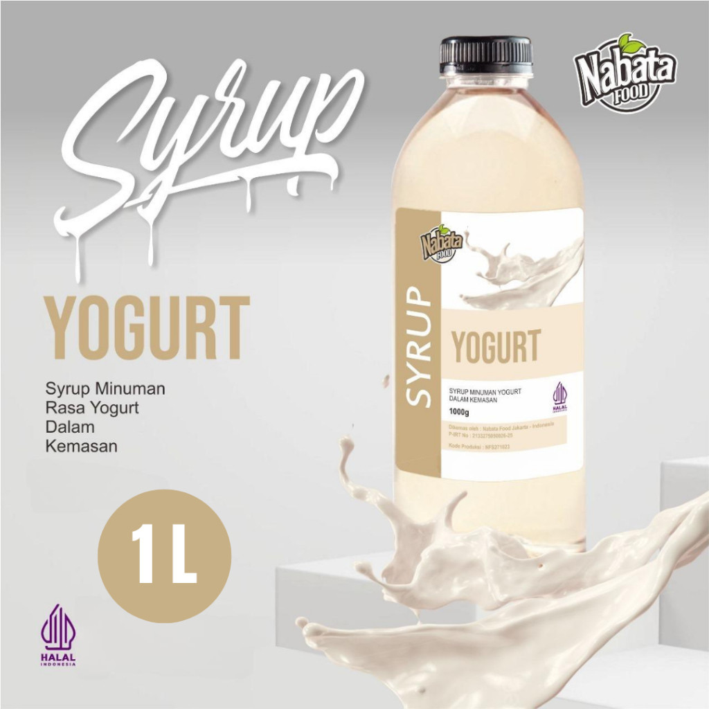 

Nabata Food Syrup Yogurt 1 Liter Sirup Yakult Botol Plastik