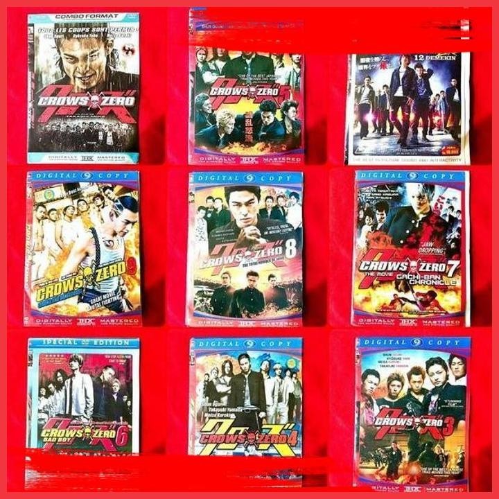 (bk han) paket 9 dvd film crows zero lengkap 9 disc