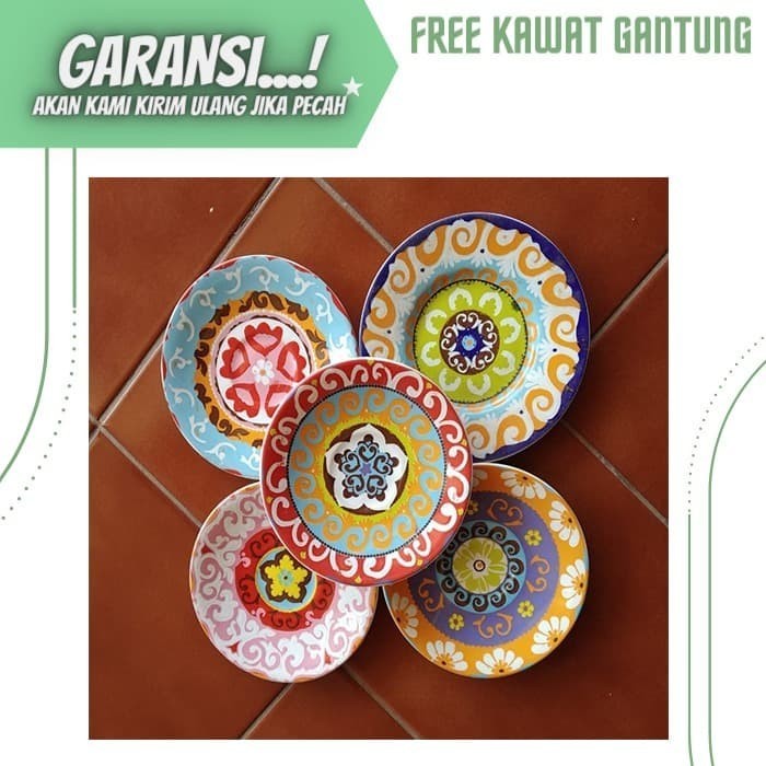 Piring Keramik Hiasan Pajangan Dinding Perlengkapan Dekorasi Rumah