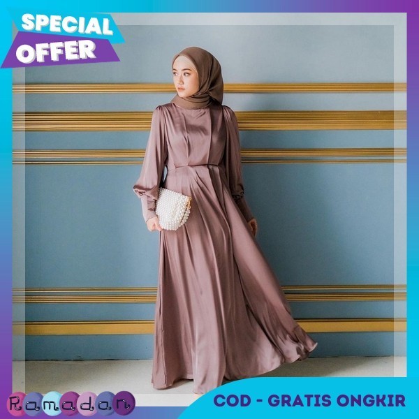 Jubah Ibuibu Pengajian Pakean Bres Maid Driss Muslimah Outfit Murah Gsmid Bahan Tebal Gamos Wanits I