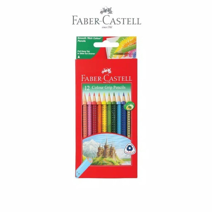 

Berkualitas Pensil Warna Grip Faber Castell 12 Warna Hemat