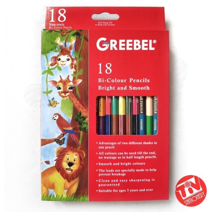 

Promo Bulan Ini Pensil Warna Greebel Bi-Colour 18 (36 Warna) Trendi