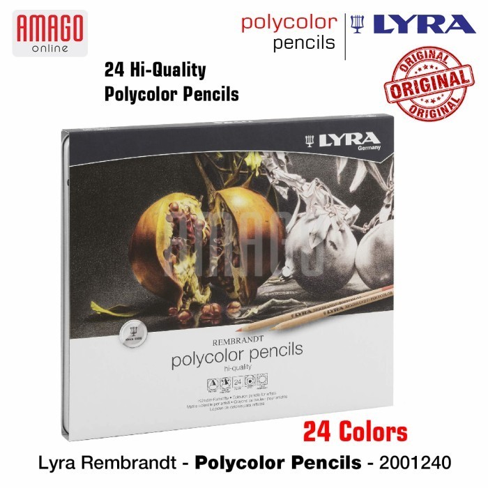 

Limited Lyra - Rembrandt Polycolor Pencils - 24 Pcs - Assorted Colors - 200124 Sale!!!