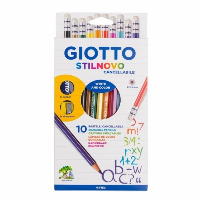

Aman Pensil Warna Bisa Hapus 10 Wrn Giotto Stilnovo Eraseable Cancellabile Berkualitas