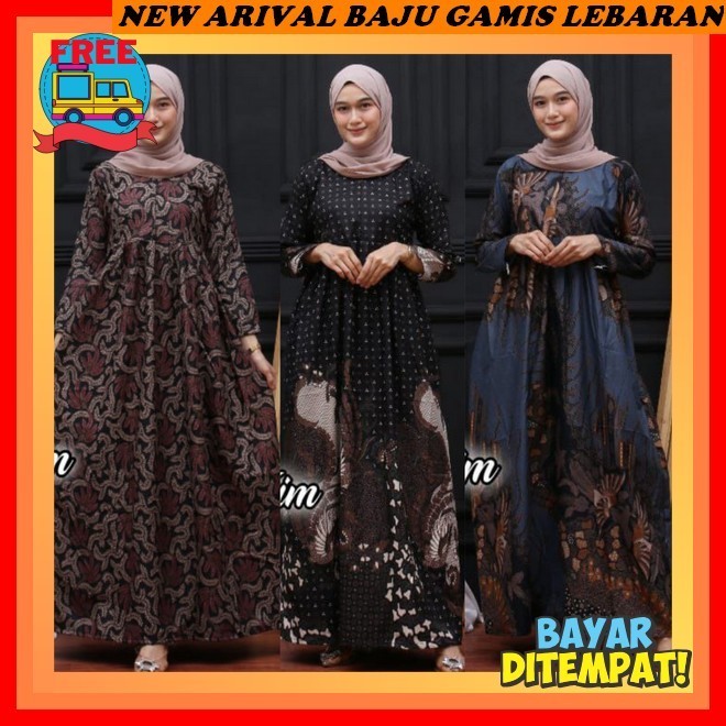 Gamis Lebaran 2024 Model Gamis Elegan Remaja Dreas Pesta Abya Rmja Dres Baju Wanita Jumbo Lengan Pan