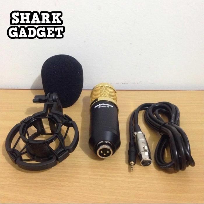 MICROPHONE EKSTERNAL KONDENSER STUDIO FOR HP / LAPTOP MIC KABEL + BUSA