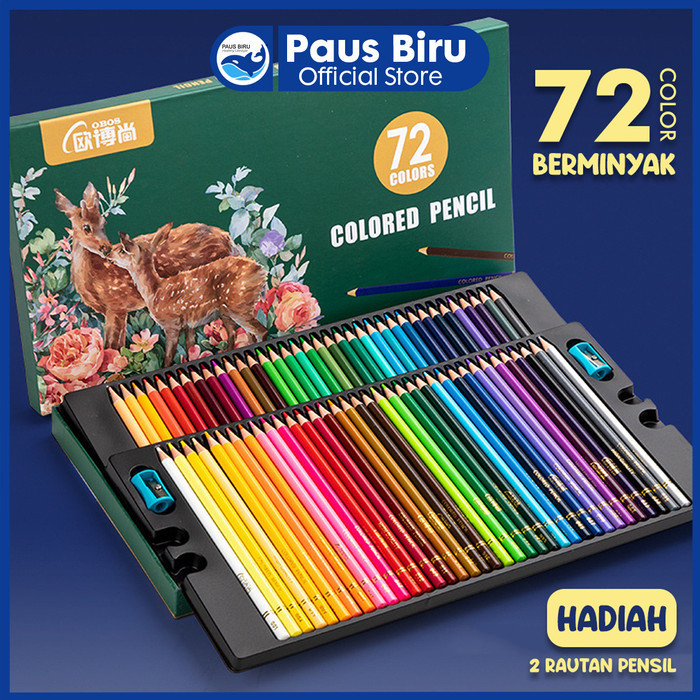 

Murah High-Grade Oil Pencil Color Pensil Warna Minyak 48/72 Warna Terlaris