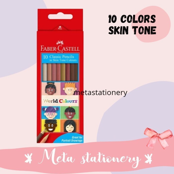 

Produk Unggulan Pensil Warna Classic Skin Tone 10 Warna Faber Castell Bergaransi