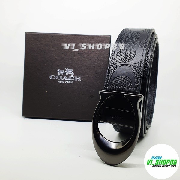 Ikat Pinggang Pria Wanita Belt Reversible Gesper