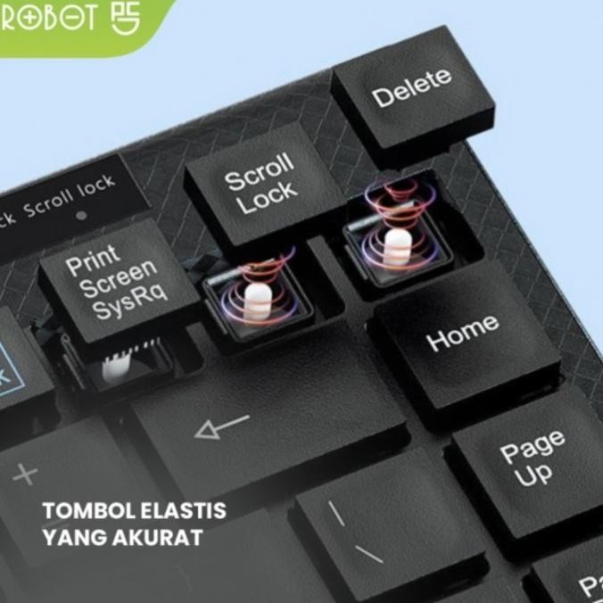 Kualitas Terjamin Keyboard Kabel Robot Rk 10/ Mini Wired Keyboard Robot Rk10 Original