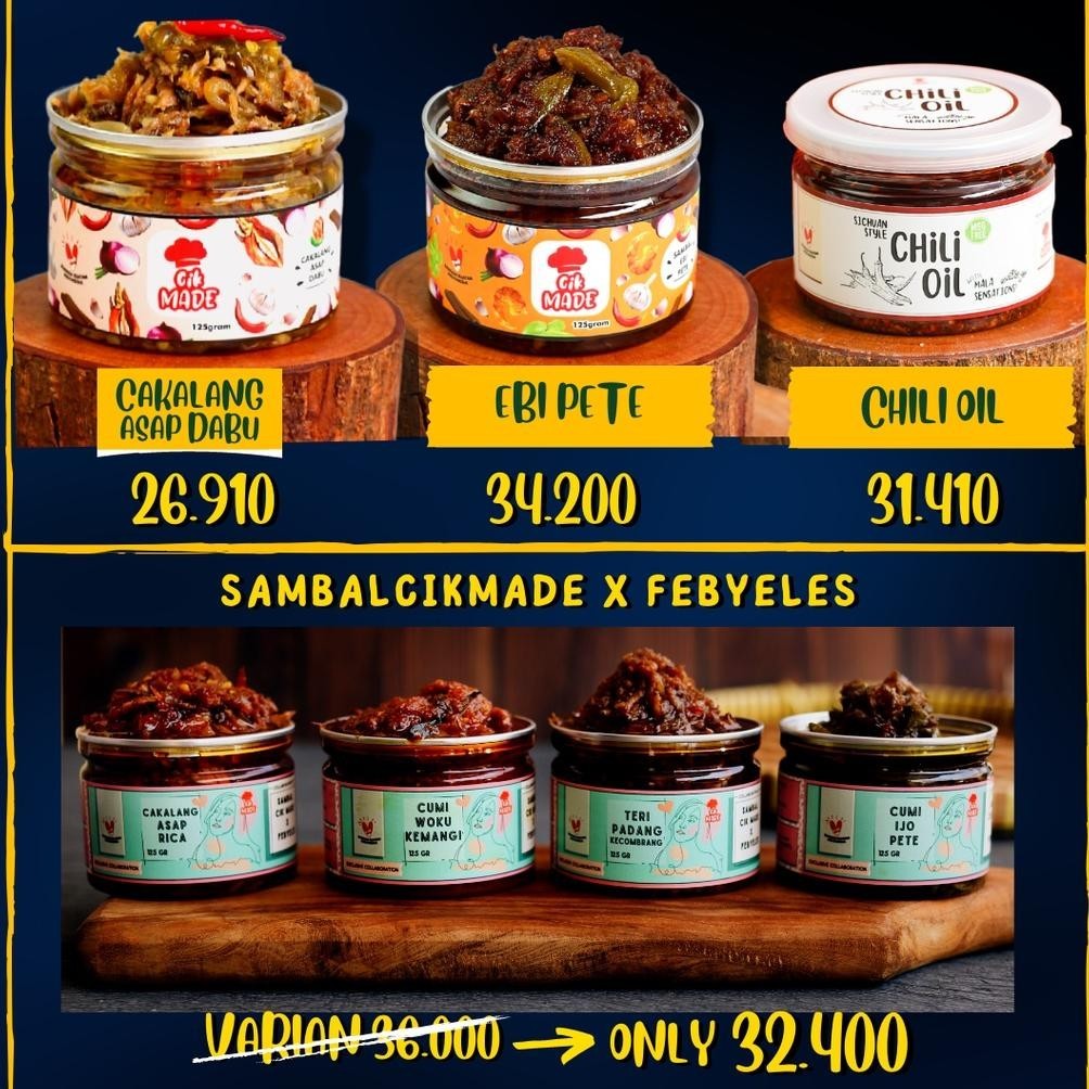 

SALE PRODUK PAKET SUPER HEMAT ISI 6 SAMBAL CIK MADE TERLARIS
