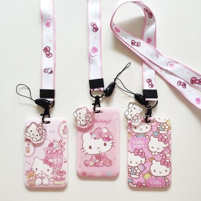 

Sale Now Id Card Holder Name Tag Lanyard Kalung Kartu Cute Hello Kitty Sanrio 2 Pengiriman Cepat