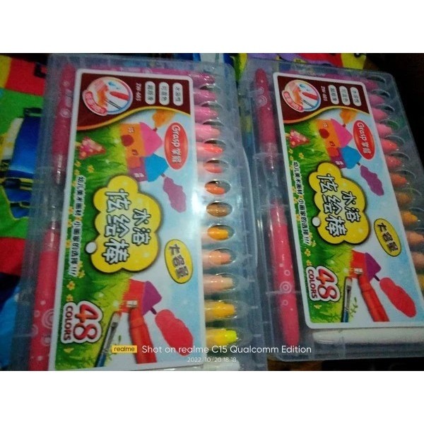 

Bergaransi Crayon Grasp Stick Besar Isi 48 Warna Original /Krayon Grasp Limited