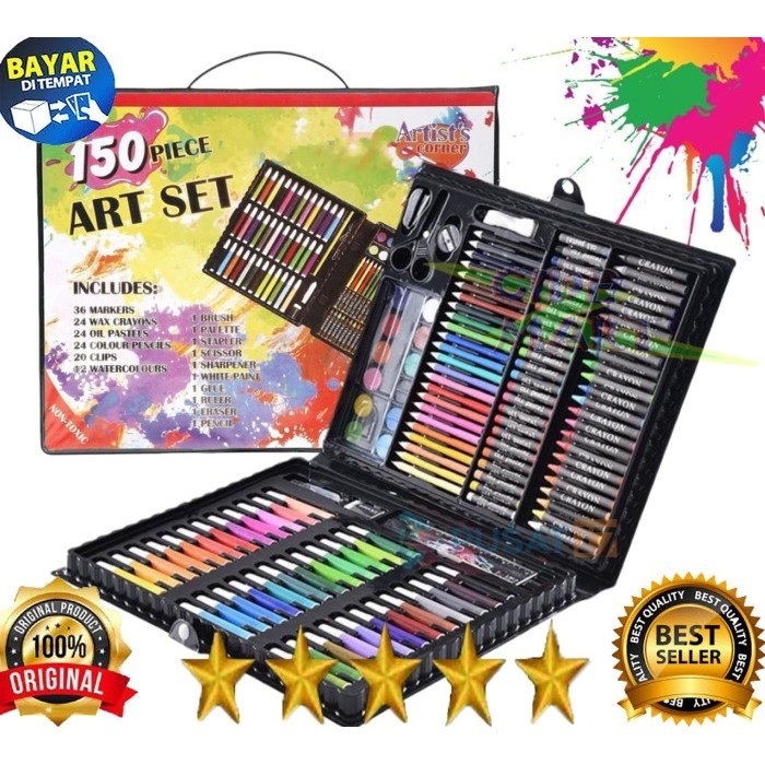 

Hemat Art Set Isi 150 Pcs Pensil Warna Set Anak Crayon Full Set Alat Lukis Trendi