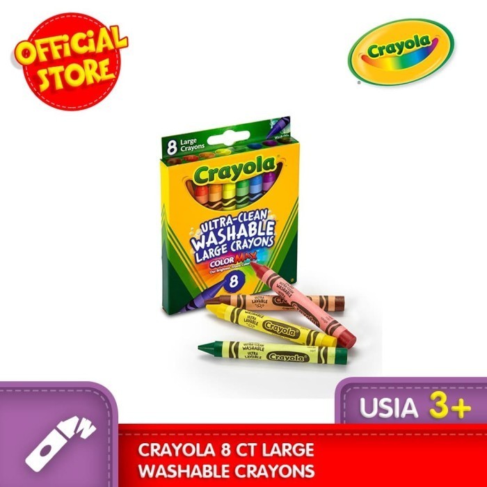 

Bergaransi Crayola 8 Ct Large Washable Crayons Bergaransi