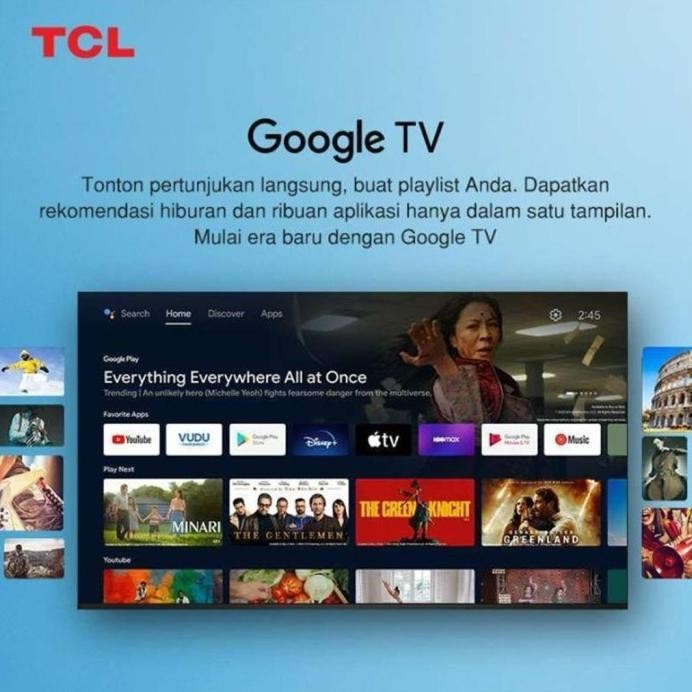 Best Led Tv Tcl 32G9 / 32 G9 32 Inc Google Tv Android Smart Tv 4K 100% Ori Gratis Ongkir