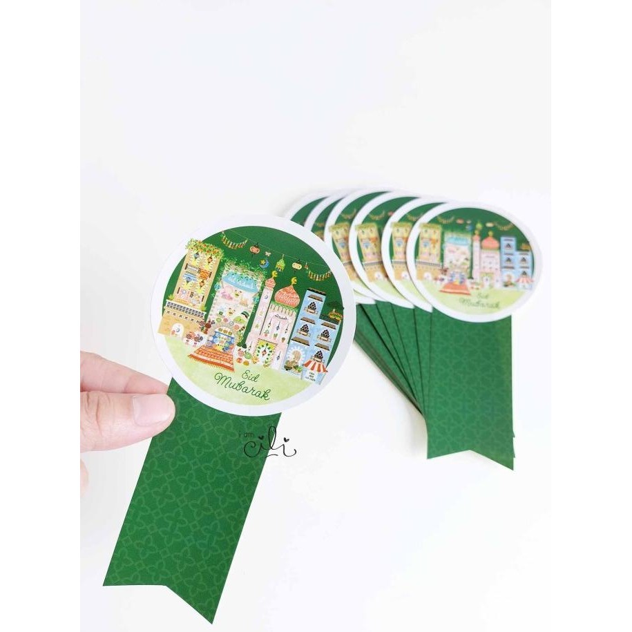 

^%^%^%^%] (SIF094) STIKER toples eid lebaran idulfitri SOUQMARKET (uk 7x14cm)