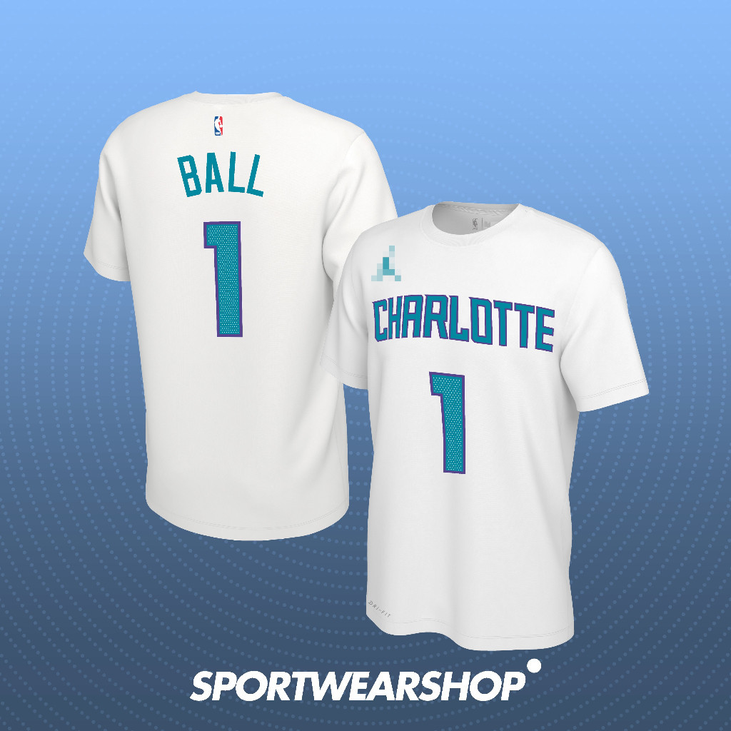 [BEST SELLER] NEW PRODUCT Baju Basket Pria Wanita NBA T shirt basket Kaos Charlotte Hornets Lamelo