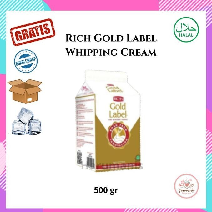 

!!!!!!] Rich's Rich Gold Label Whipping Cream 500gr