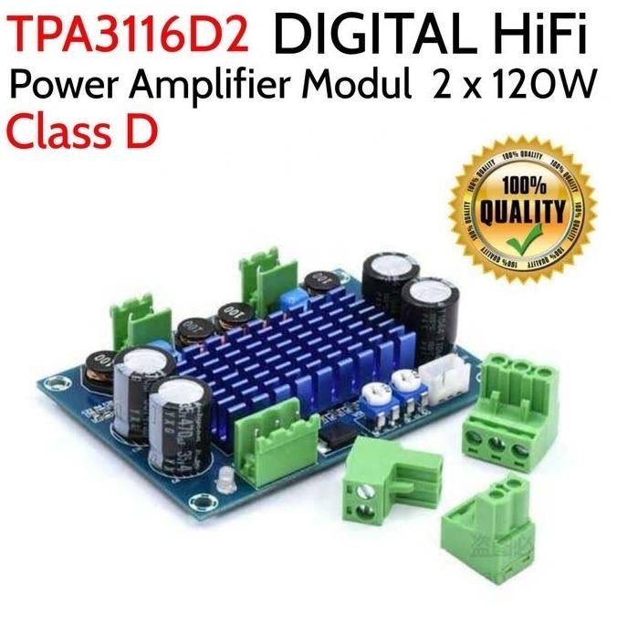Audio Amplifier Class D Tpa3116D2 Tpa3116 120W X 2 Hi Power Amplifier