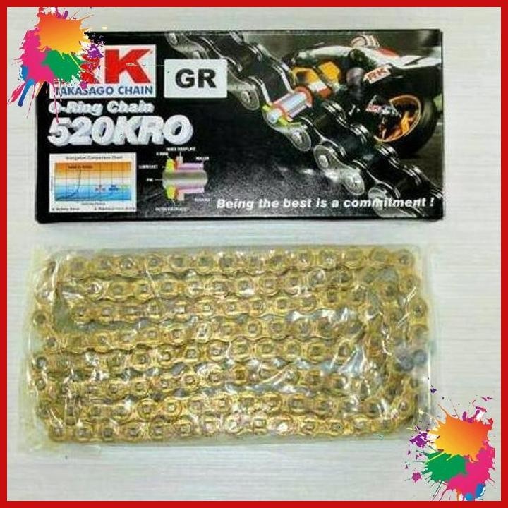 (TSG) RANTAI RK TAKASAGO 520-124 O RING NINJA Z250 R25 MT25 TIGER KLX