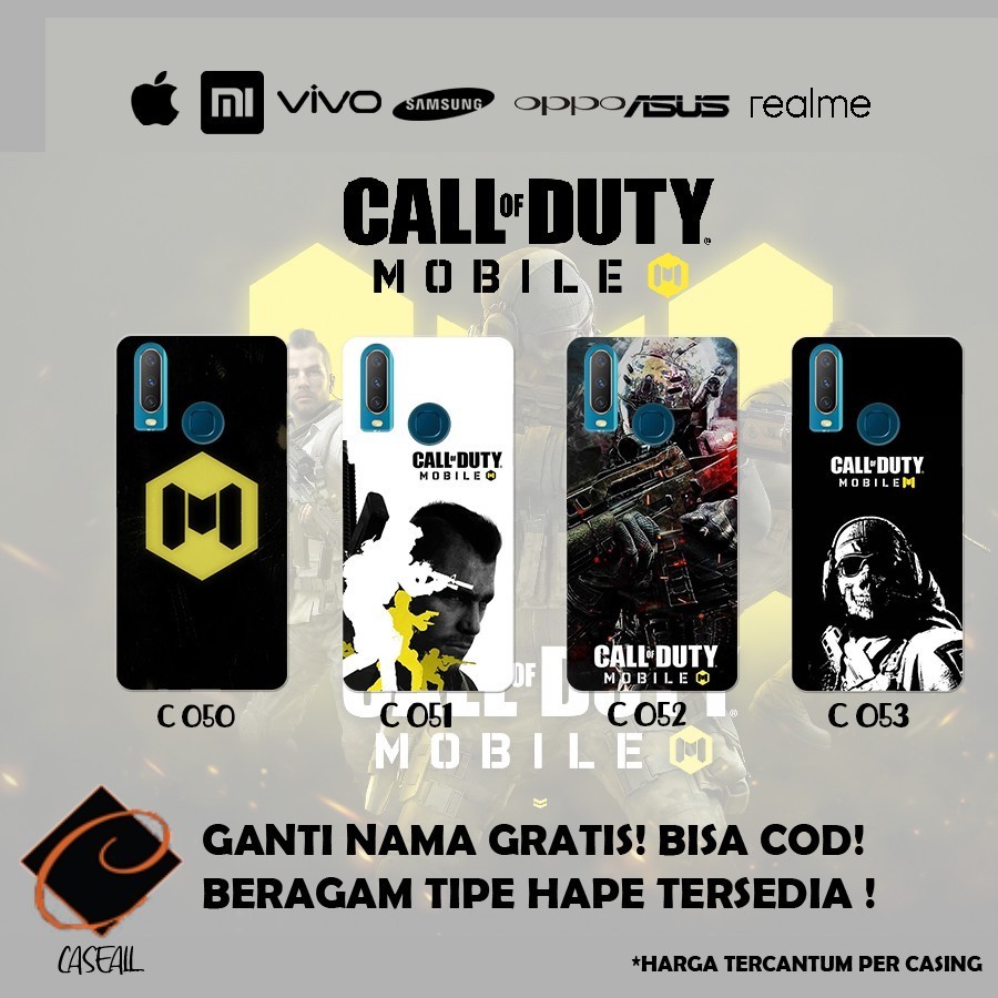 Case casing GAME COD MOBILE ( semua tipe hp ) vivo y12 y15 y17 y19 y91  oppo a5 2020 a9 2020 a5s a7