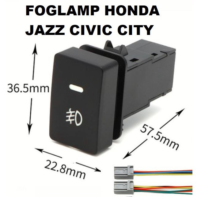 Best Saklar Switch Foglamp Honda Jazz Civic City Fog Light Kabut Mobil Gratis Ongkir