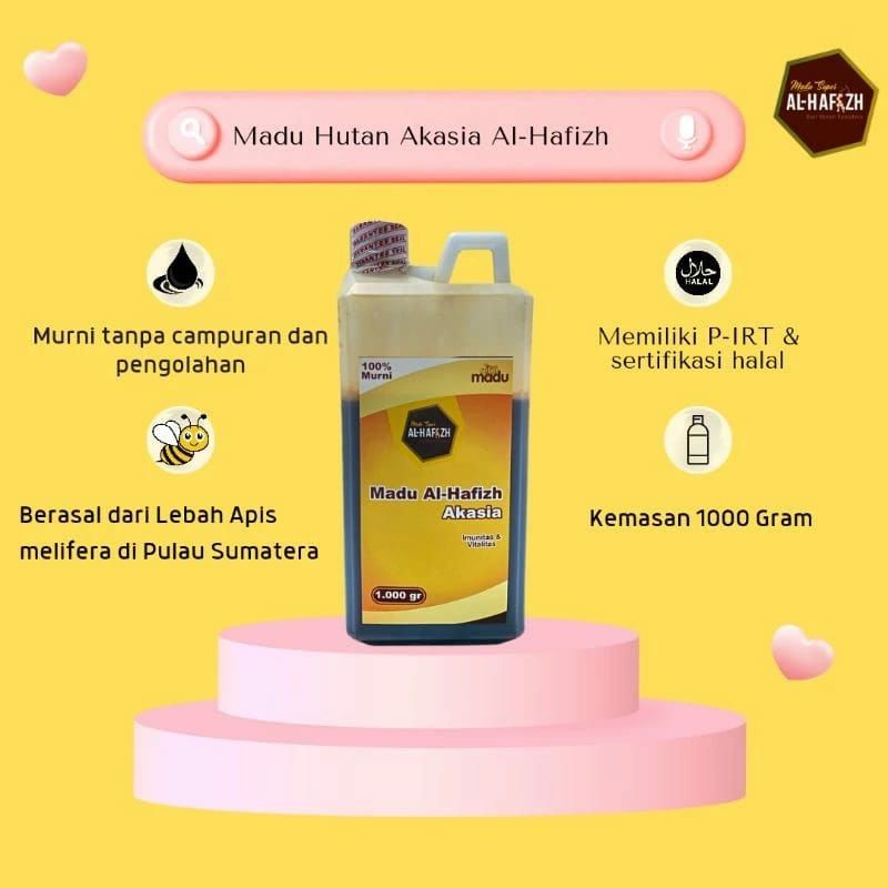 

Madu Murni Asli 100% Nektar Akasia Al-Hafizh 1kg