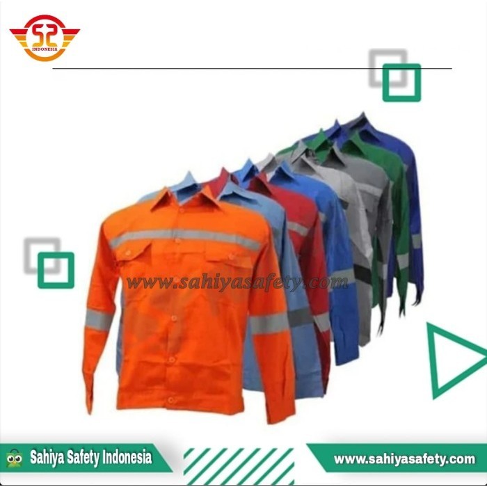 BAJU SAFETY ATASAN LENGAN PANJANG IMJ - WEARPACK SAFETY IMJ