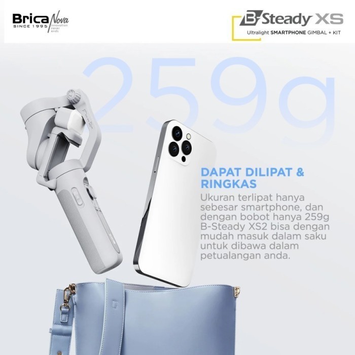 B-Steady Xs 2 Gimbal 3-Axis Gimbal Smartphone - B-Steady Xs 2