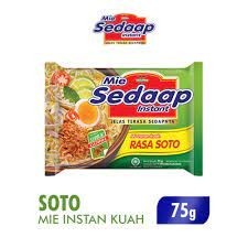 

Mie Sedaap Mie Instan Soto 75g ( 1 dus isi 40 bungkus ) BESSELER COD TERMURAH PROMO