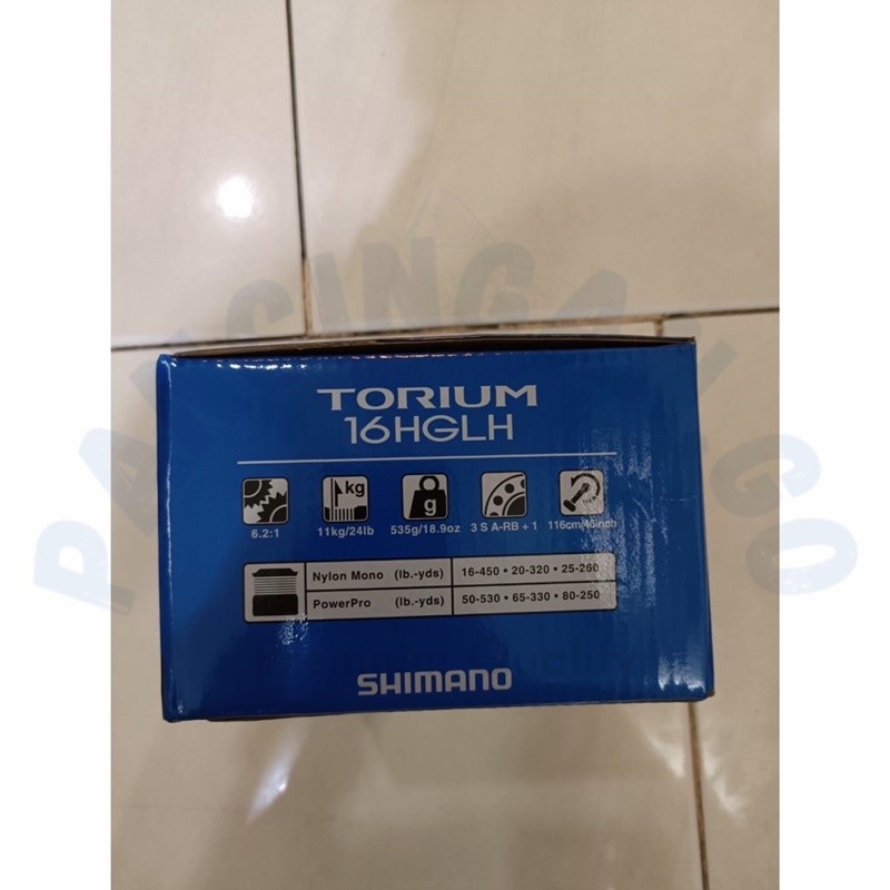 Reel Shimano Torium 16HGLH (Handle Kiri)
