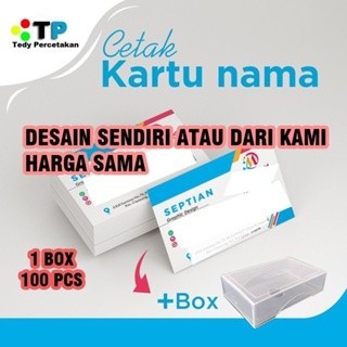 

kartu nama 1 box isi 100pcs Desain Suka-suka bebas sesuai keinginan