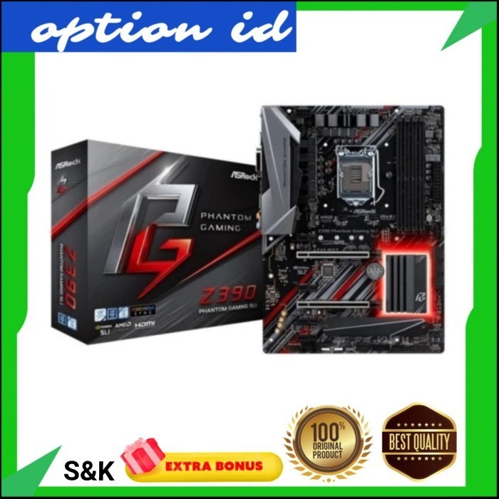 New Motherboard Intel Asrock Z390 Phantom Gaming Sli Lga 1151 Ddr4