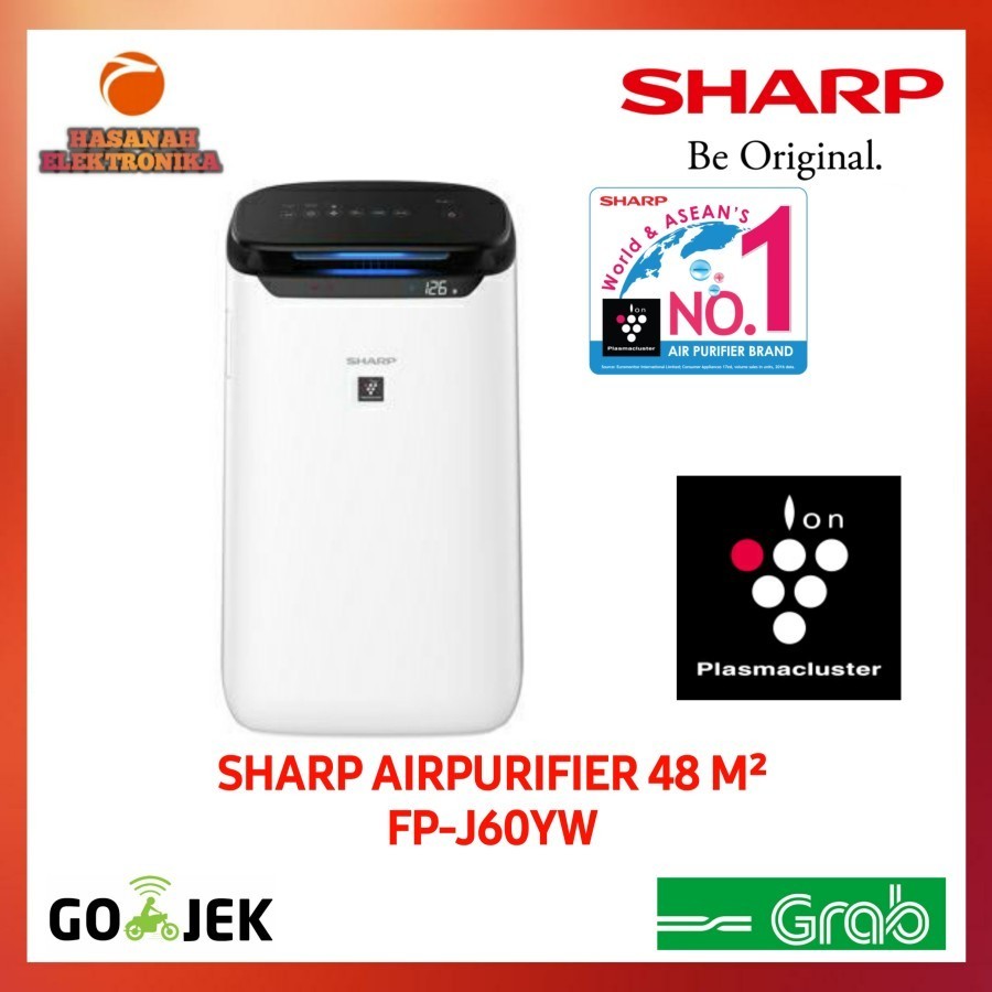 

Airpurifier SHARP FPJ60YW 48 M² Plasmacluster High Density