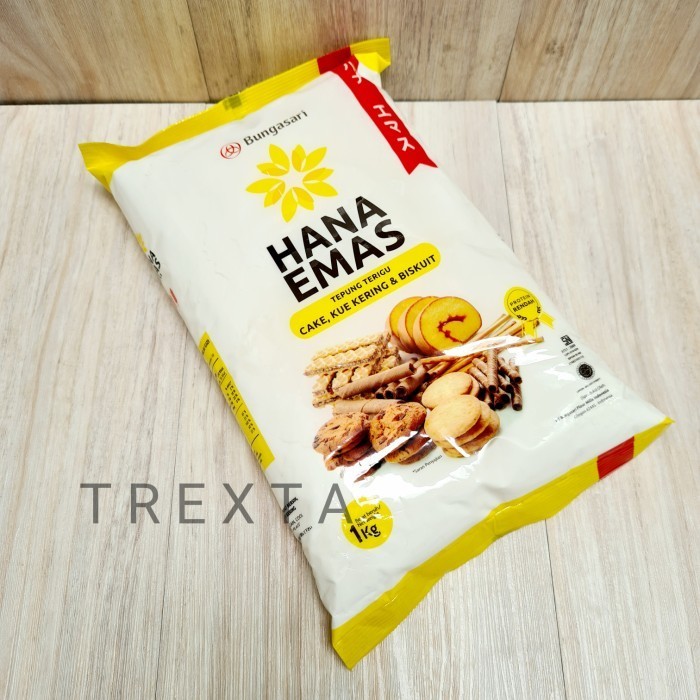 

Tepung Terigu Kue Hana Mas 1 Kg [Protein Rendah] 097