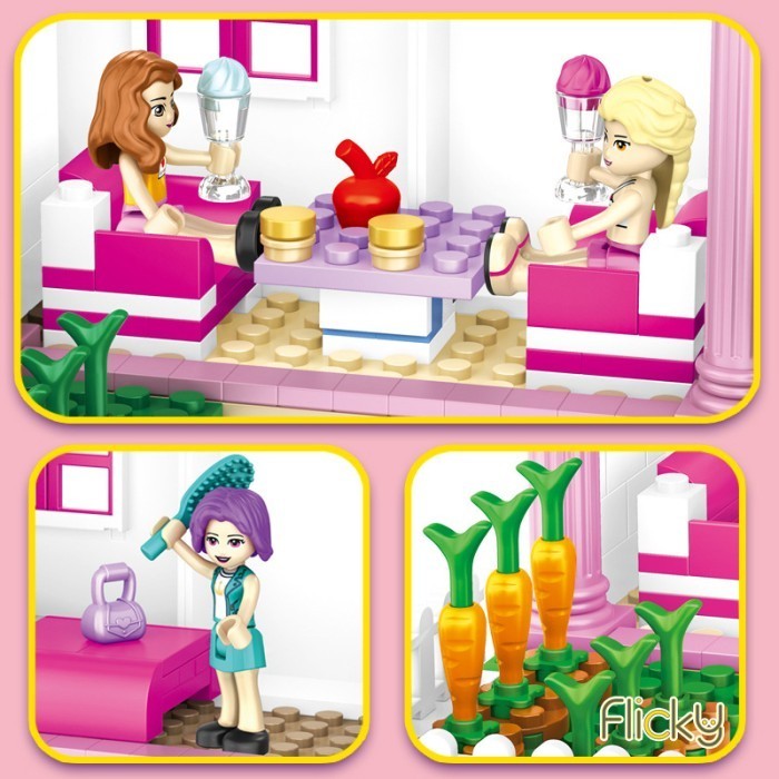 PROMO MAINAN BRICKS CHAOBAO 7455 PINK VILLA TERBARU