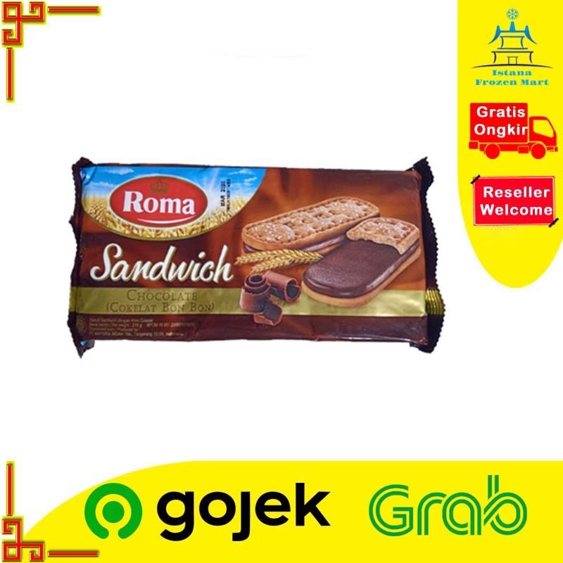 

Sari Gandum ROMA Sandwich Cokelat 216 GR