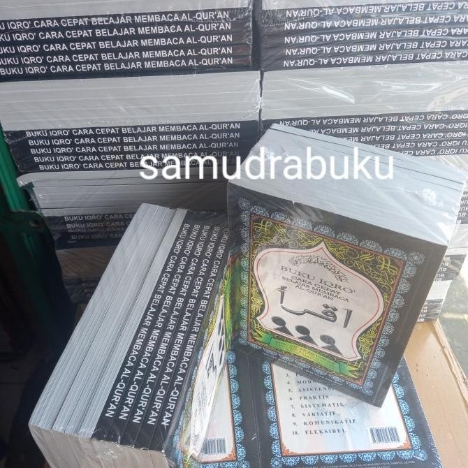 

Buku Iqro IQro Buku Ikro Bendel Paket 10 Pcs ukuran Besar P 21 x15 cm