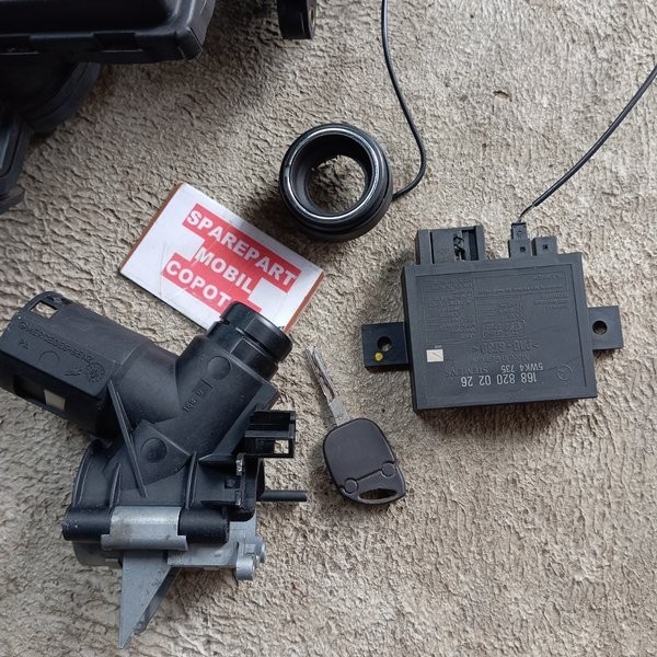 Ecu Komputer & Airmass Set Modul Imo Immo Immobilizer Kunci Kontak Starter Mercy A 140 A140 A160