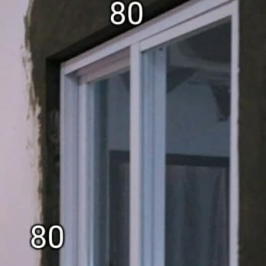 Jendela Alumunium Sliding 80x80