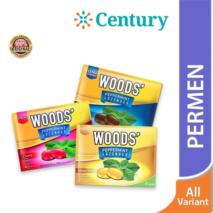 

Woods' Peppermint Lozenges 1 sachet isi 6's / woods wood's Candy / permen pelega tenggorokkan batuk / Bau Mulut / Hidung mampet