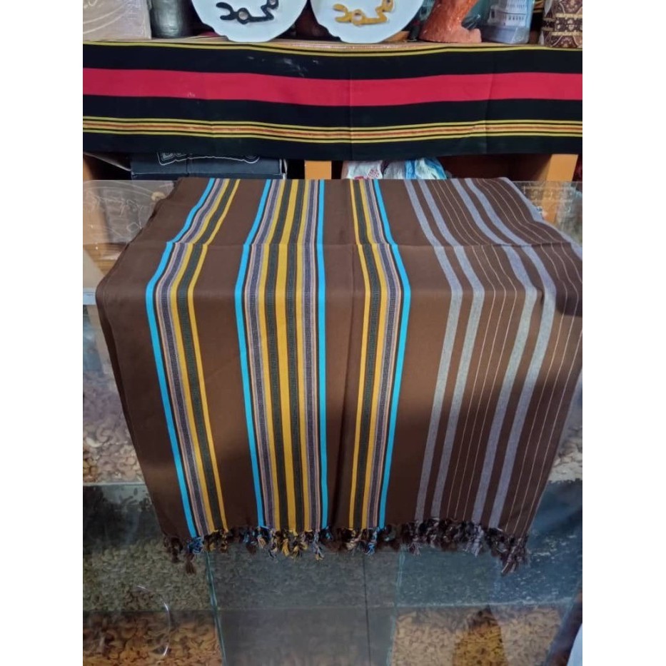 Murah Sorban/rida original Yaman - Coklat Biru Lebaran Berkualitas Terbaru 2024 Murah Premium H0X2