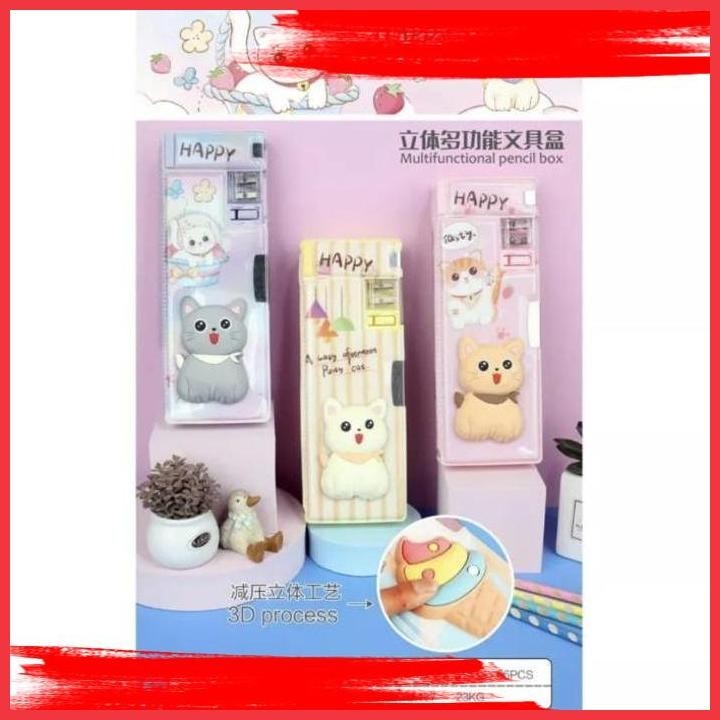 

(ANTI) COMING SOON! PENCIL CASE MAGNET SQUISHY HAPPY CAT SATUAN