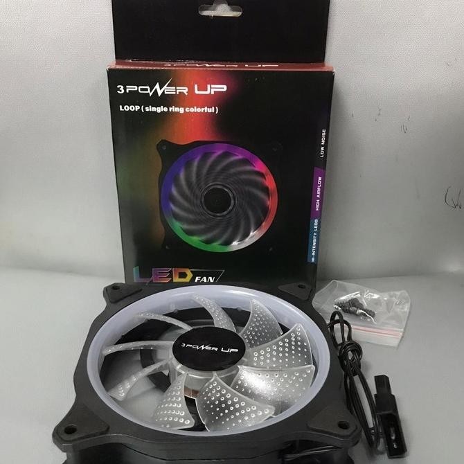 Fan Casing Led 12 Cm Single Ring Power Up Loop Led Fan Case 12 Cm
