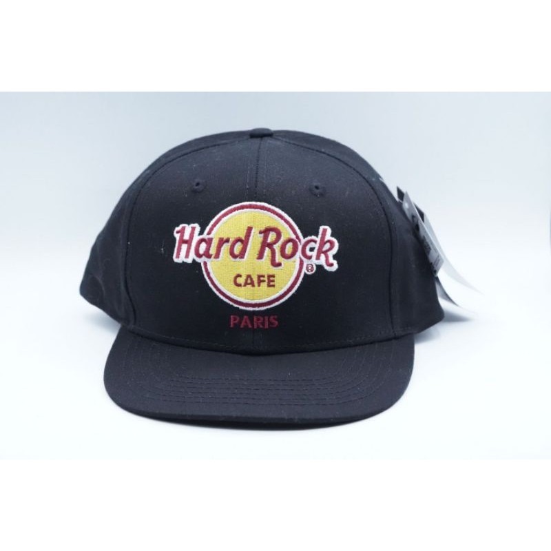 Hard Rock Cafe Paris Flat Bill Hat Topi Dewasa Snapback Original Merchandise