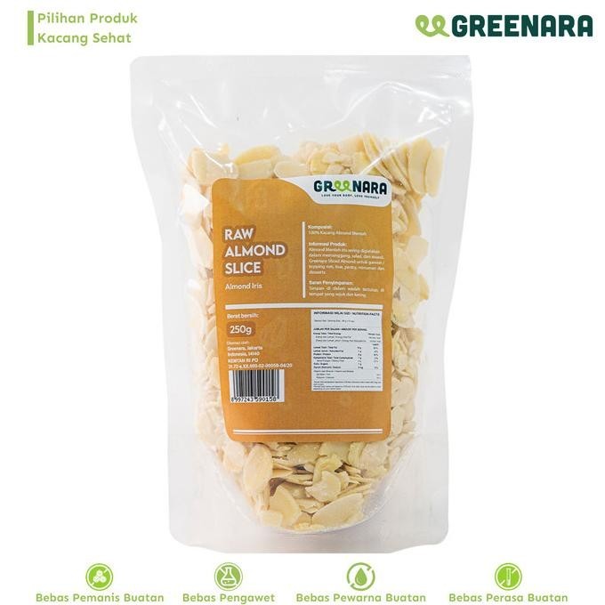 

New Kacang Almond Iris 250Gr / Almond Slice Terbaik